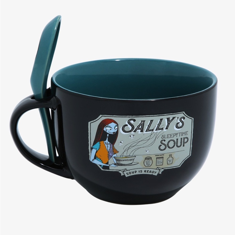 NEW Disney The Nightmare Before Christmas Sally’s Soup Mug Bowl w/ Spoon